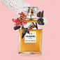 perfume collage luxury contemporary art Retro art stop motion animation  motion graphic