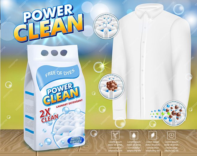Vector laundry deter...