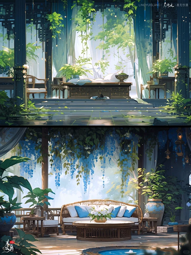 江城子•画楼帘幕卷新晴-花瓣网