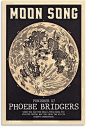 QIANU Phoebe Bridgers Moon Song 海报海报装饰画帆布墙壁艺术客厅 Po ...