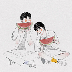 sunny-阿芒采集到韩国插画师leessuu