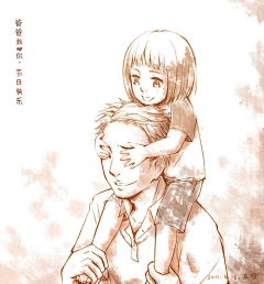淘米2763228137采集到父亲节插画