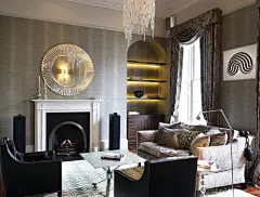 欧洲风格客厅壁纸装修效果图大全