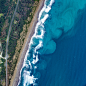 PROJECT #12 SHORELINE : Series of aerial images taken from above of different types of shorelines where the water meets land to create intricate patterns and Images. 