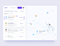 Find Job Web App - Dashboard UI dashboard app search bar filter results card design ui map web application map dashboard job dashboard job board job listing dashboard ui web app dashboard