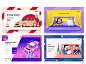 130+ Web Headers + FREE Monthly Updates. illustration web header money finance building construction technology strategy process web app development app website landing pages design banner concept page landing page web headers