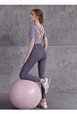瑜伽服女上衣含胸垫美背网红健身服跑步衣服速干运动套装两件套-tmall.com天猫