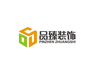 品臻装饰LOGO设计-花瓣网