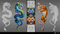 Character designs and final renders