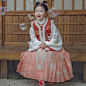 瞳莞汉服*女童冬拜年服新年装儿童过年汉服*小兔尾草 第二批-淘宝网