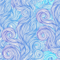 蓝色海洋海浪波浪蓝色纹理纹路 平铺底纹AI矢量设计素材 (2)