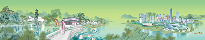 《新千里江山图·锦绣江苏》8.5米长卷