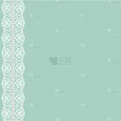 带花边丝带的卡片