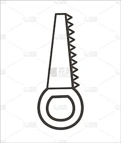 矢量图标。平面线性黑白工具插图。建筑，木匠设备为卡片，海报或传单设计。木工，修理服务或工艺车间的概念