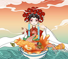 夜*微澜采集到米粉