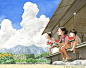 记忆中的夏天
日本插画家 竹中俊裕 ​​​