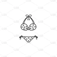 泳装系列图标，旅游海滩