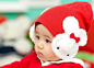 超可爱的兔子护耳帽，红色很正，保护两边耳朵的小兔子又是纯白。提前给小宝宝买好准备好。 仅售:13元