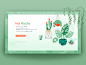 Hai Roste Store网站。 植物设计网传染媒介例证网站ui