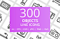 300个婴儿用品&家居用品线形图标合辑下载[ai,eps,cdr,svg,jpg,png] – 设计小咖