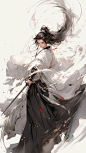Midjourney国风武侠插画｜画面张力❗️关键词