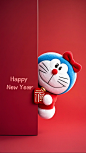 哆啦A梦新年壁纸