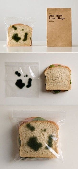 防盗午餐袋 - 这是阻止人们从休息室冰箱...