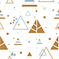几何多边形三角形圣诞树纹理包装贺卡 PNG+AI矢量设计素材  (1)
