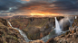 General 1920x1080 nature landscape waterfall long exposure Iceland mountains river rock clouds sunset stream stones valley