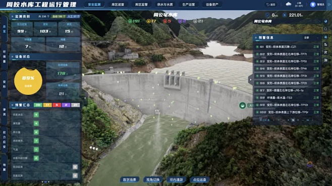 水库运营管理系统界面模拟检测系统水利