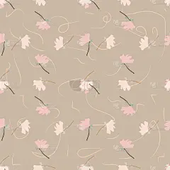 无缝的花卉图案。木兰的花和叶异国情调。矢量设计。纹理。夏季和春天。适合背景，纹理，织物，纺织品，壁纸
