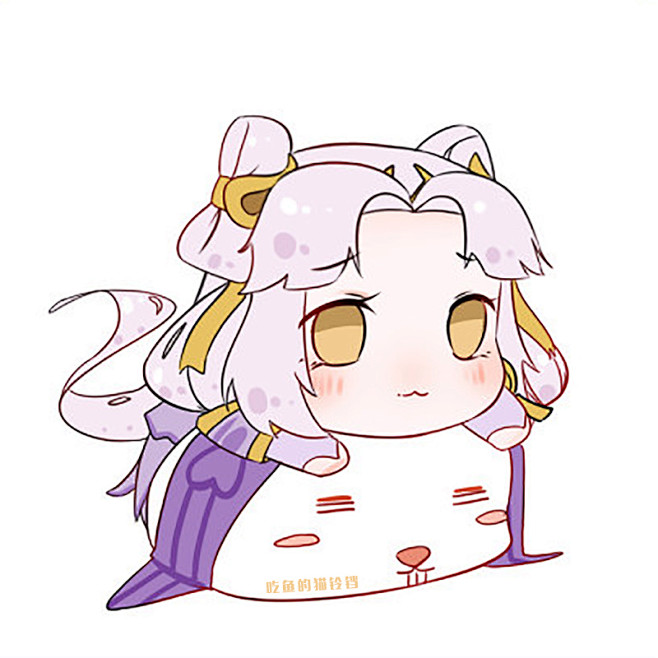 王者荣耀q版插画漫画头像铃铛嫦娥