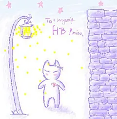 藤。.  的插画 嗯`过低调生日.