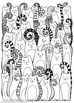 Cats are Taking Over A4 Giclee Fine Art by JessicaWildeDesigns