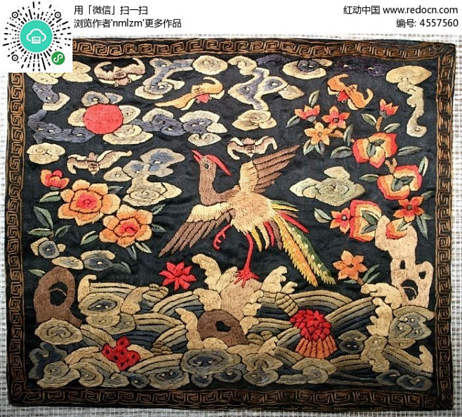 清朝文官服饰补子高清图片下载_红动网