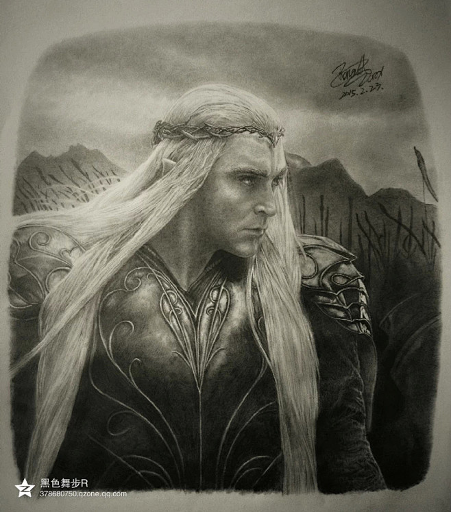瑟兰迪尔# #精灵王# #李佩斯# #leepace# #霍比特人# #魔戒# #手绘