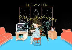 #插画#  纪念一下仅剩三格电量的小夏天 
works by 금요일(friday412) ​​​​