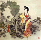 著名国画家、连环画家——项维仁和他的工笔重彩仕女画