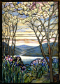 如梦似幻的玻璃花窗。作者：Louis Comfort Tiffany（1848-1933） ​​​​
