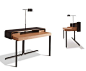 Writing desk for hotel rooms - SPLIT by Meike Russler - Ligne Roset Contracts