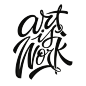 Art is Work T-shirt : 'Art is Work' hand lettered T-shirt