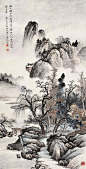 山人种山花，自谓山中乐。山人不出门，山花开又落。
【图：马骀】