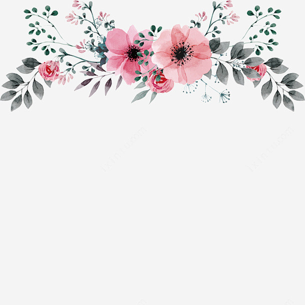 母亲节快乐漂亮装饰花朵背景ai免抠素材_...