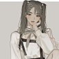 人物插画   插画师아롱 ​​​​