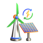 Nuclear Energy 3D Icon