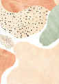 水彩抽象色块莫兰迪几何纹理免抠PNG图案 包装背景海报PS素材 (36)