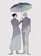 #咒术回战##夏五# 好粉嫩的五条悟，这个太太的画风太可爱了
twi：r_k_g_k ​​​​