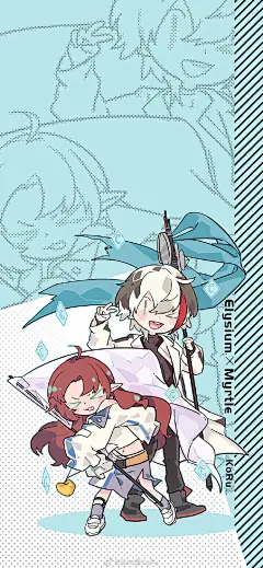 #明日方舟# 舟bg壁纸满九图可以拼个合集啦！这次新增了银初、讯崖和角火喀兰家的三对~比较杂就不打单一tag了，不吃舟bg的自行避雷一下！
※大图半次元传送门内收~※ ​​​​