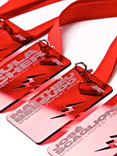 创意工作牌，半透明亚克力丝印