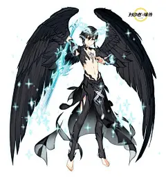 封印者 恶魔 二次元 角色原画 动漫人物